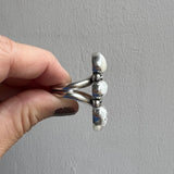 White Buffalo + Sterling Silver Ring • Size 9.5