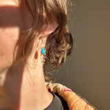 Ithaca Peak Turquoise + 14K Gold Hoops