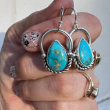 Blue Ridge Turquoise + Sterling Silver Earrings