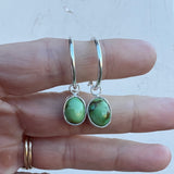 Sonoran Gold Turquoise + Sterling Silver Hoop Earrings