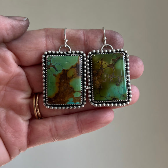 Royston Turquoise + Sterling Silver Earrings