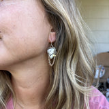 White Buffalo + Sterling Silver Earrings