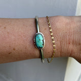 Turquoise Mountain Turquoise + Sterling Silver Cuff