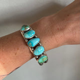 Evans Turquoise + Sterling Silver Cuff
