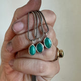 Royston Turquoise + Sterling Silver Pendant