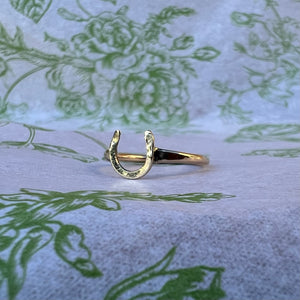 Made to Order: 14K Gold Horseshoe Ring
