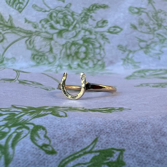Made to Order: 14K Gold Horseshoe Ring