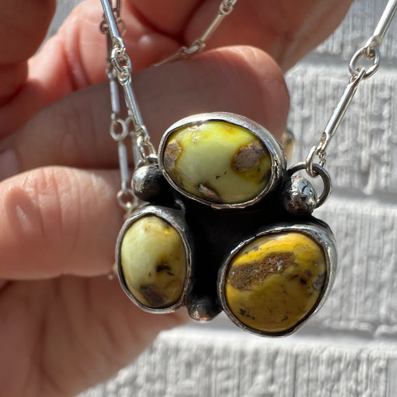 Palomino Turquoise + Sterling Silver Necklace
