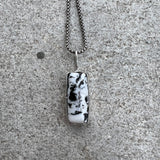 White Buffalo + Sterling Silver Pendant