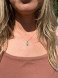 Emerald Valley Turquoise + 14k Gold Pendant