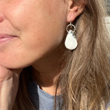 White Buffalo + Sterling Silver Earrings