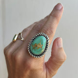 Royston Tuquoise + Sterling Silver Ring • Size 8