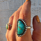 Royston Tuquoise + Sterling Silver Ring • Size 9.5