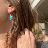 Blue Ridge Turquoise + Sterling Silver Earrings