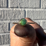 Lone Mountain Turquoise + 14K Gold Ring • 9.5