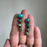 Turquoise + Sterling Silver Ear Climbers