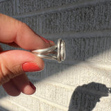 White Buffalo + Sterling Silver Ring • Size 8