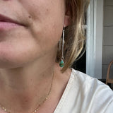 Kings Manassa Turquoise + Sterling Silver Threader Earrings