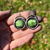 Sonoran Gold Turquoise + Sterling Silver Shadow Earrings