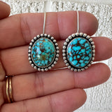 Kingman Turquoise + Sterling Silver Earrings