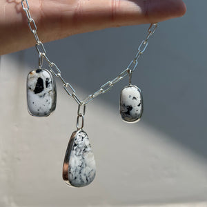 White Buffalo + Sterling Silver Necklace