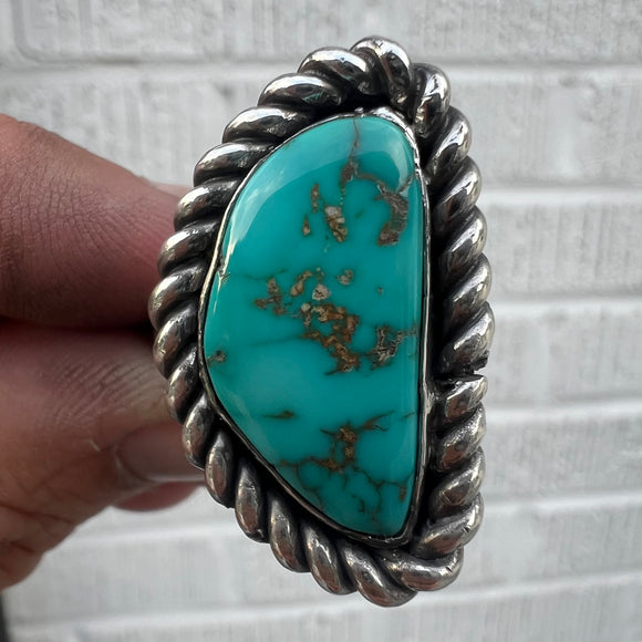 Royston Tuquoise + Sterling Silver Ring • Size 9.5