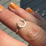 Made to Order: 14K Gold Horseshoe Ring
