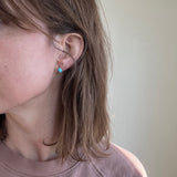 Turquoise + Sterling Silver Stud Earrings