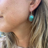 Kingman Turquoise + Sterling Silver Earrings