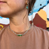 Sonoran Gold Turquoise + Sterling Silver Necklace