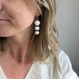 White Buffalo + Sterling Silver Earrings