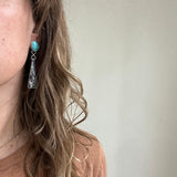 White Buffalo + Sterling Silver Earrings