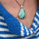 Cripple Creek Turquoise + Sterling Silver Necklace