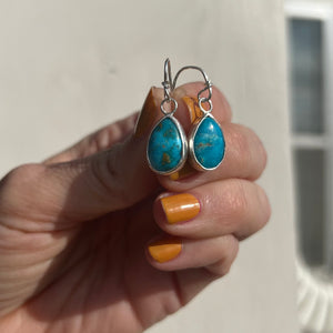 Blue Ridge Turquoise + Sterling Silver Earrings