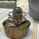 Royston Ribbon Turquoise + Sterling Silver Cuff