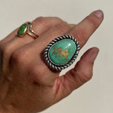 Royston Tuquoise + Sterling Silver Ring • Size 8