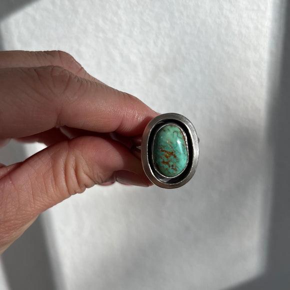 Royston Tuquoise + Sterling Silver Ring • Size 8.5